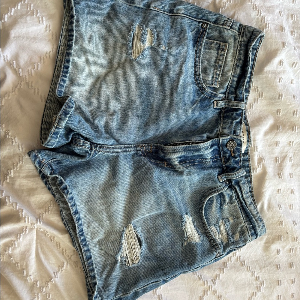 Distressed Denim Women Shorts